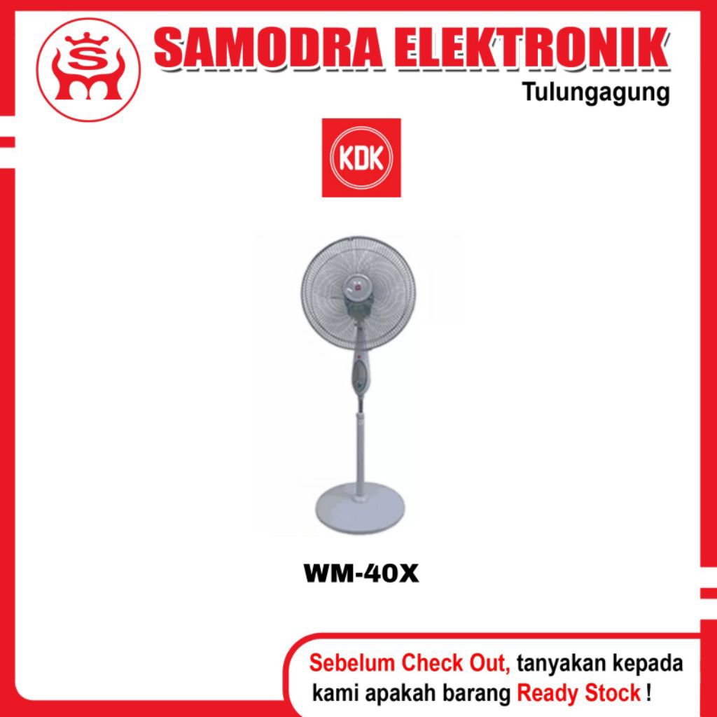 Kipas KDK WM-40X | Kipas Angin Berdiri 16 Inch KDK | Stand Fan