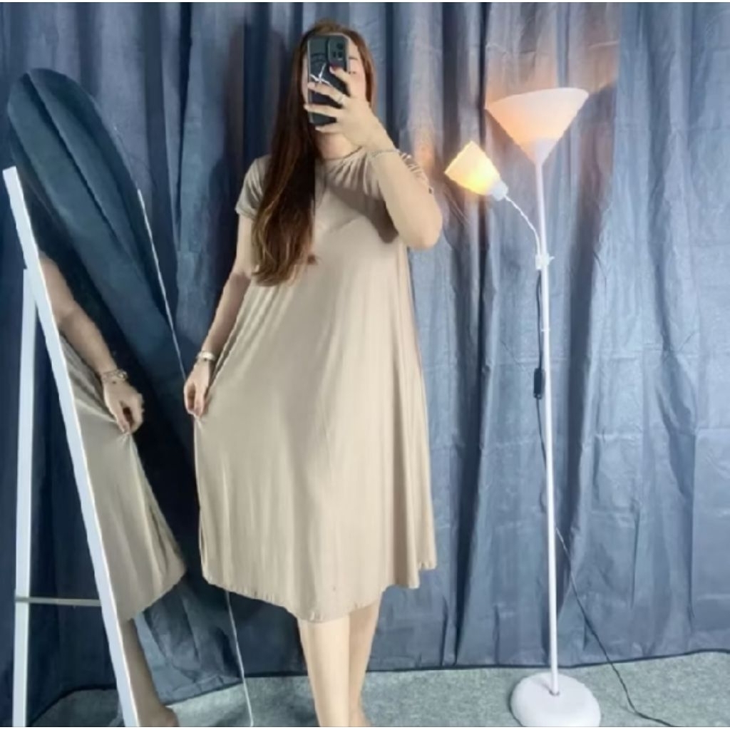 DRES DASTER ZARA SPANDEK JERSEY SIZE XL Nyaman untuk di pakai sehari hari
