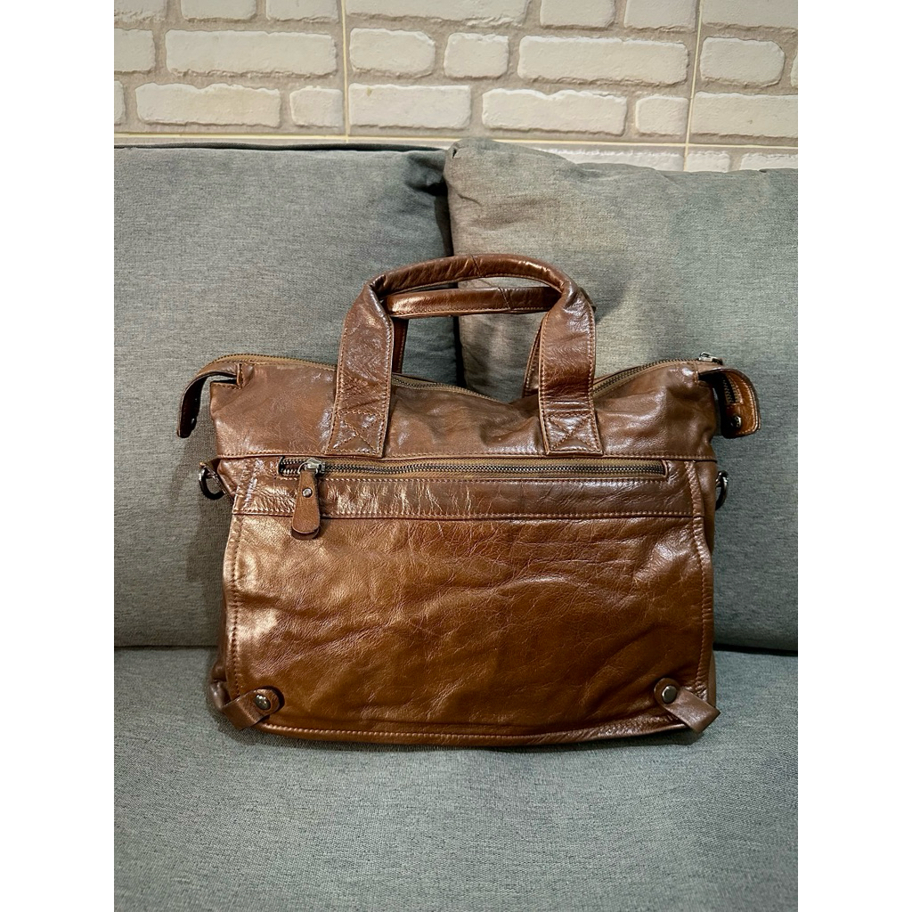 Tas laptop pria kulit asli