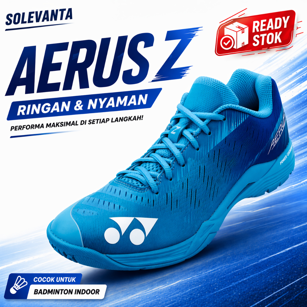 Sepatu Badminton Yonex AERUS Z Power Cushion Blue Unisex