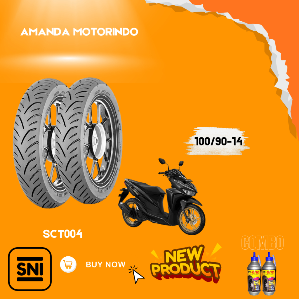 (READY COD) BAN IRC 100/90-14 SCT004 TUBELESS Ban Motor LEXI S, LEXI, all series