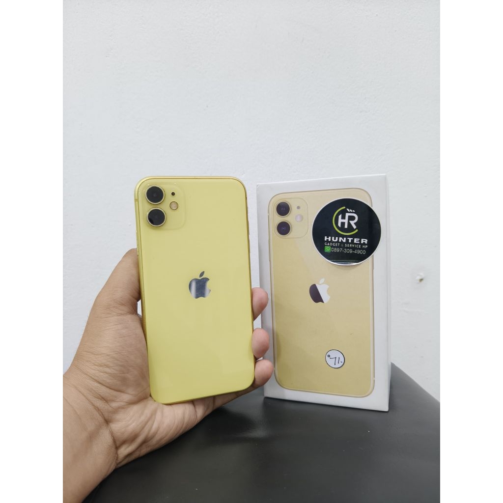 IPHONE 11 BEACUKAI SINYAL PERMANEN 128GB (BATRAI DAN LCD BARU GANTIAN NOTIF)