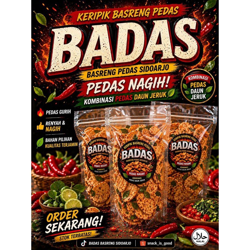 BADAS BASRENG SIDOARJO//BASRENG VIRAL//BASRENG PEDAS CIKRUH//BASRENG SURABAYA//KERIPIK BASRENG//BASR