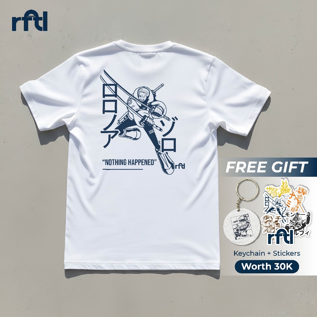 Baju Anime One Piece - Zoro Egg Head- Kaos Anime  Kaos One Piece  T-Shirt Anime One Piece Kaos Warna