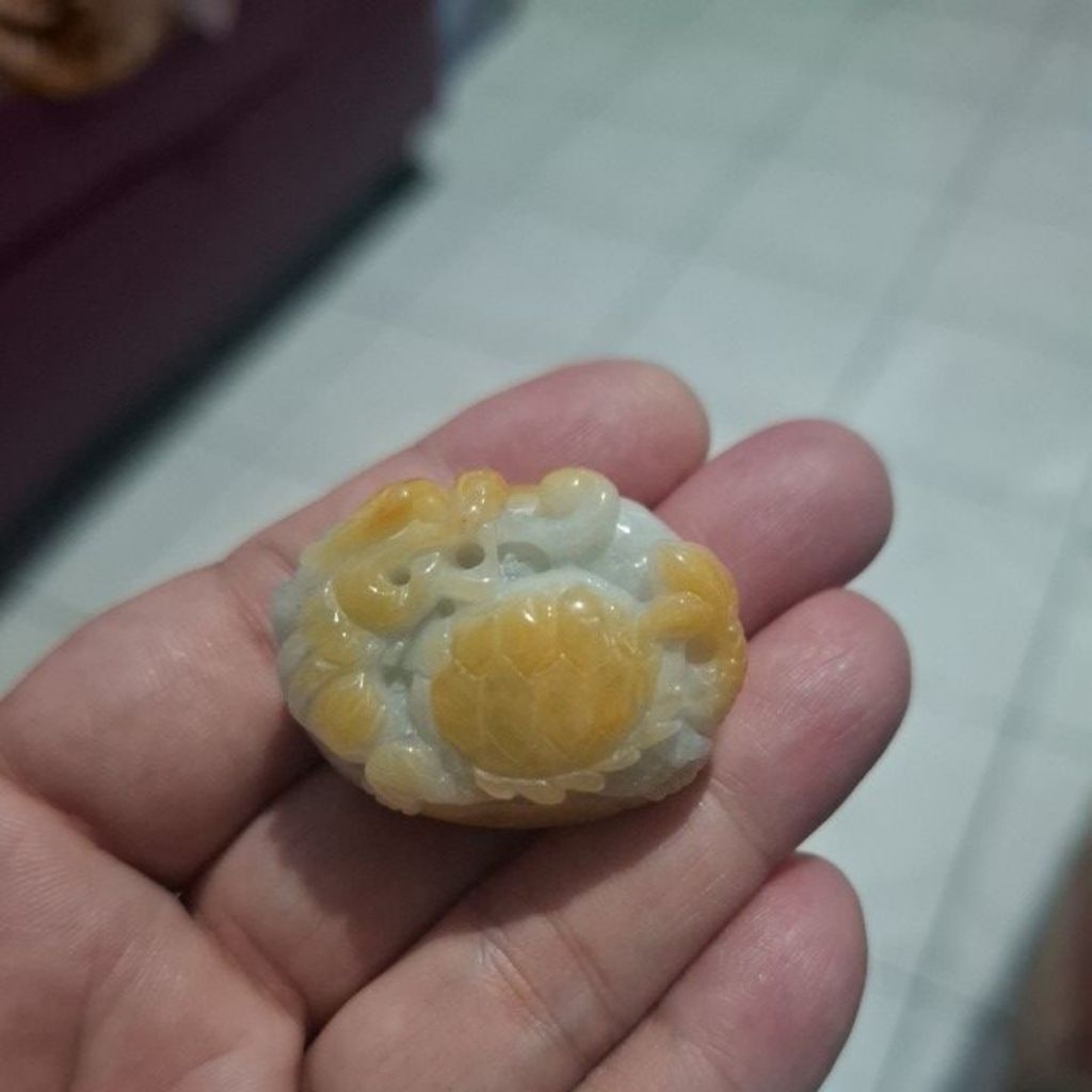 giok burma ukir kura dan naga