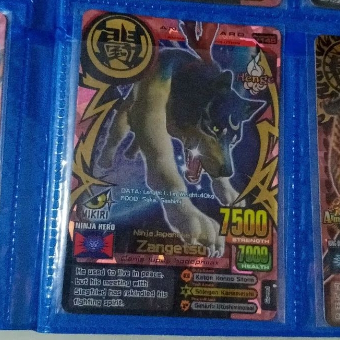 kartu animal kaiser zangetsu evo 7 ultra rare original