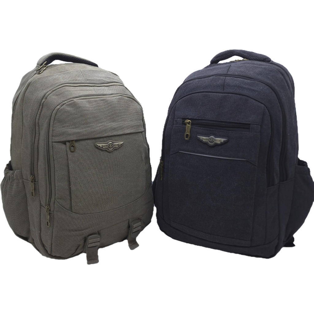 TAS KANVAS POLO LAND 18 INCHI 6 RUANG MURAH BESAR TEBAL / RANSEL KAIN KANVAS POLO LAND 6 RUANG COLOR
