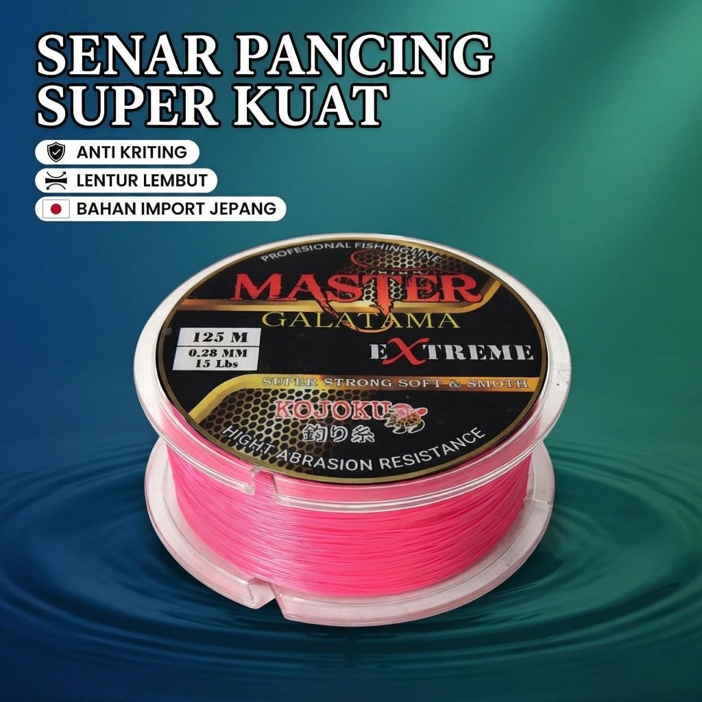 Tali Senar Pancing 125 Meter Super kuat dan anti kriting