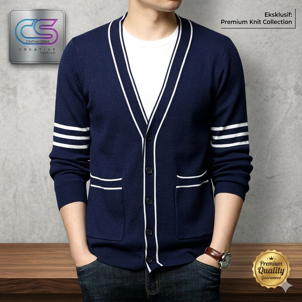 Cardigan Pria / Cardigan Formal Pria / Cardigan Rajut Kualitas Premium