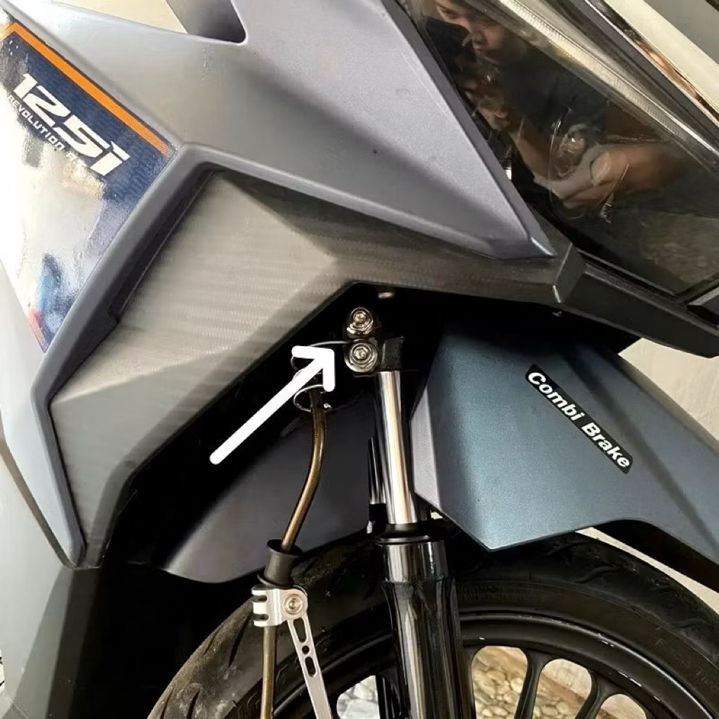 Baut Shock Depan Honda & Yamaha, Stainles 2kunci Heng Thailand l