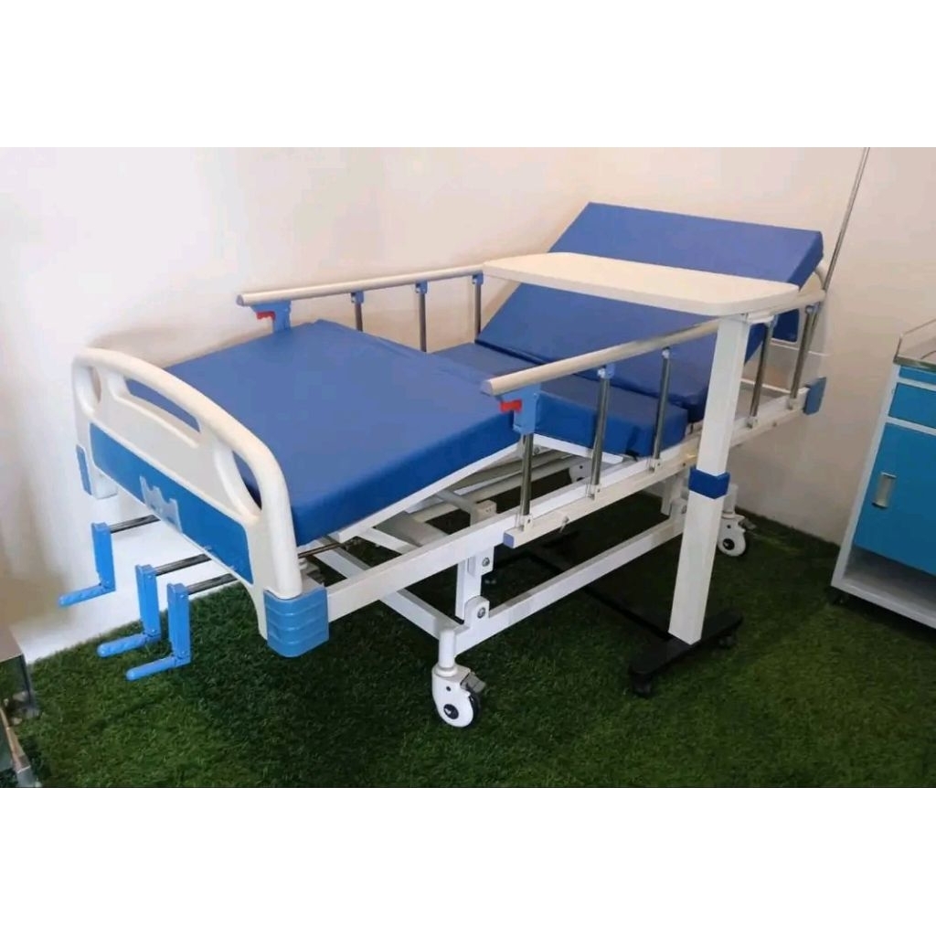 bed pasien 3 crank abs pjm - kasur tempat tidur pasien - ranjang pasien 3 crank abs