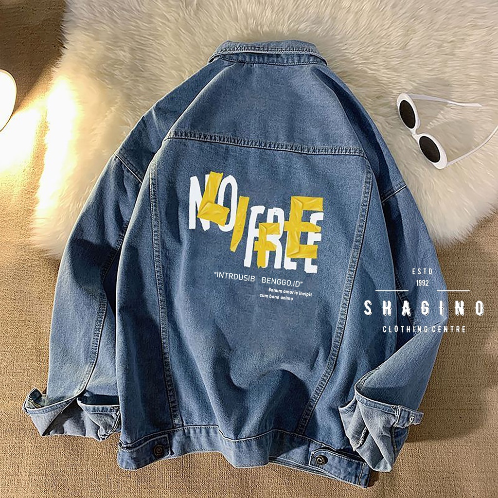 Shagin0 | Jaket Jeans Terbaru / Jaket Pria / Jaket Pria Keren / Jaket Jeans Pria Korean Style / Jake