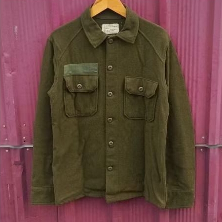 vintage military us army wool shirt jacket