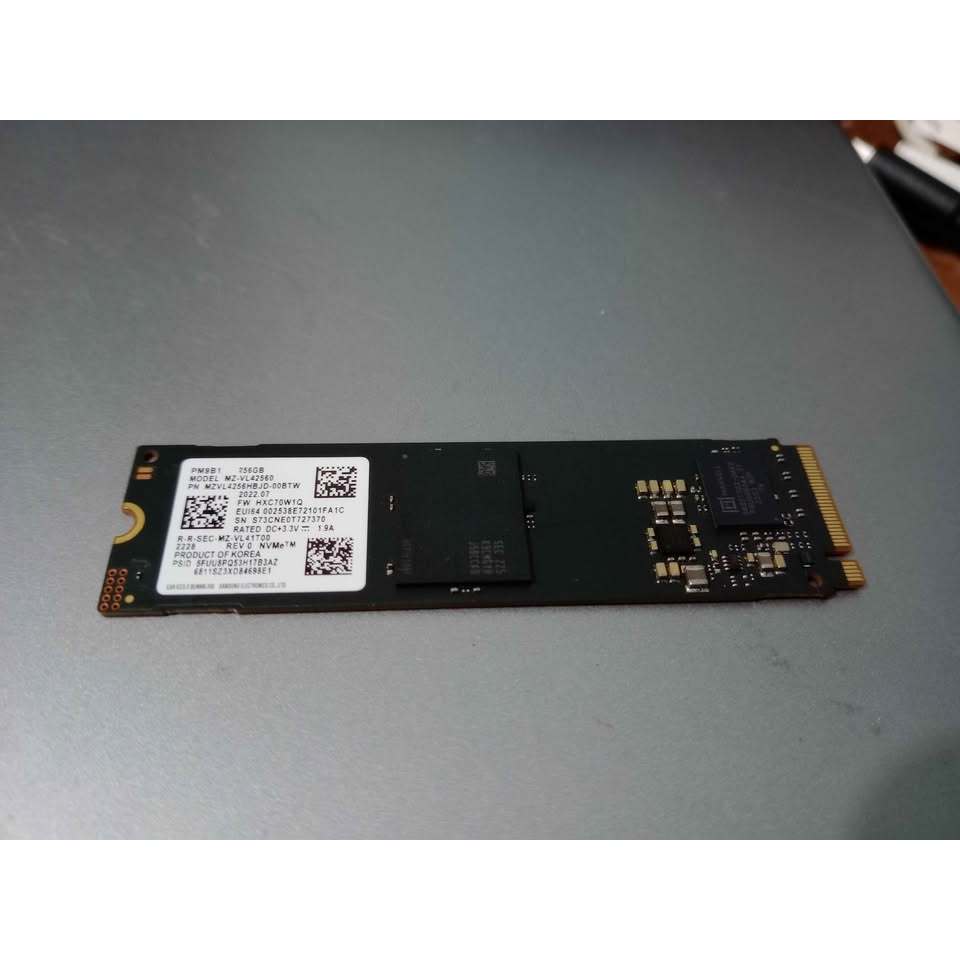 ssd nvme 256gb gen4 ori copotan merk samsung kondisi masih bagus