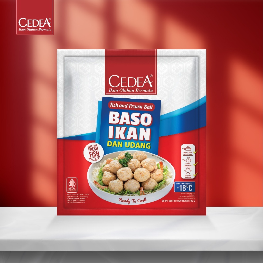 CEDEA Baso Ikan & Udang 500 gram Fish & Prawn Ball [500g]/ Bakso Ikan & Udang