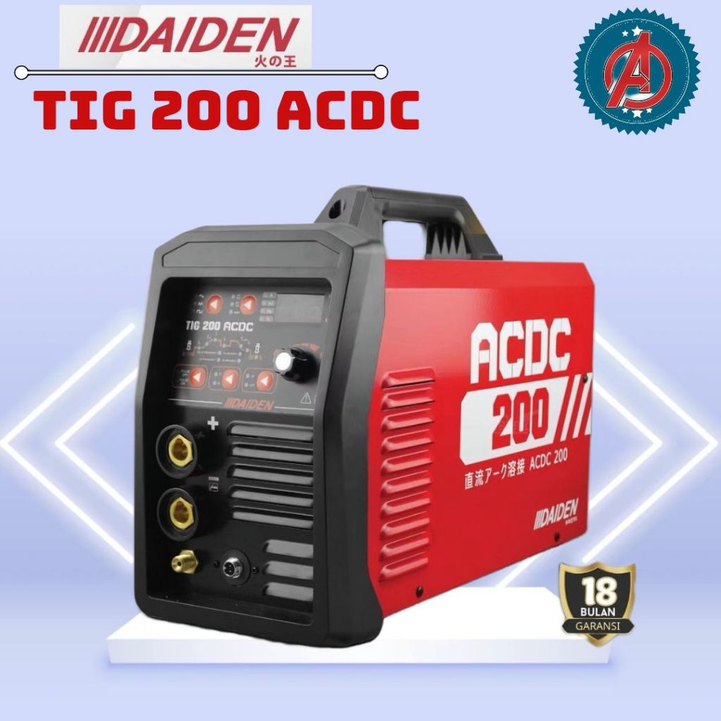 Mesin Las DAIDEN TIG 200 AC DC / Travo Las Inverter 200 - Trafo Mesin Las Listrik TIGi 200 DAIDEN
