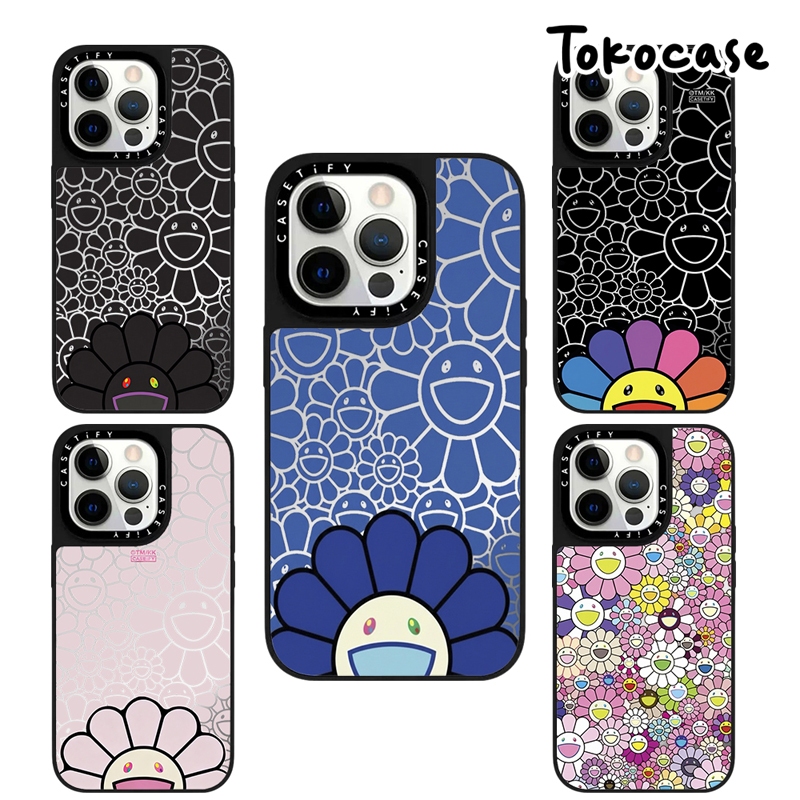 SERI 16! CTFY Takashi Murakami WITH BOX Mirror phone case Compatible for Iphone 16 15 14 13 12 11 X