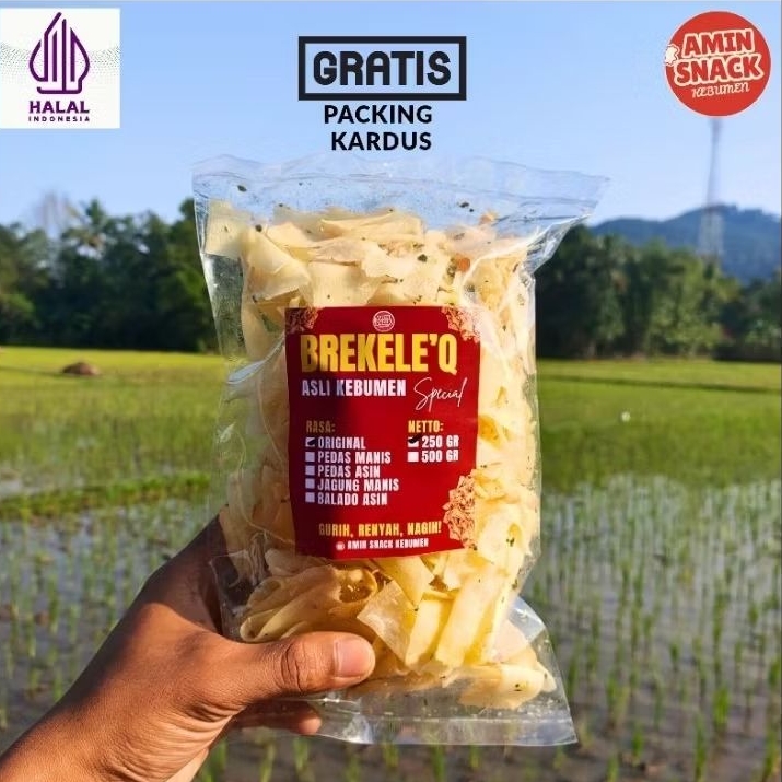 Keripik Brekele Original Kripik singkong original keripik khas Kebumen