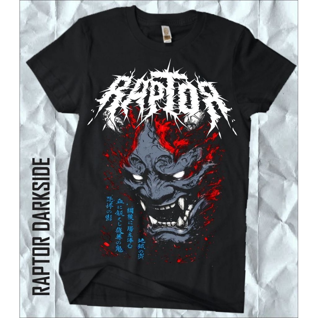 KAOS RAPTOR DARKSIDE | YAKUZA | BAJU DISTRO PREMIUM 24S