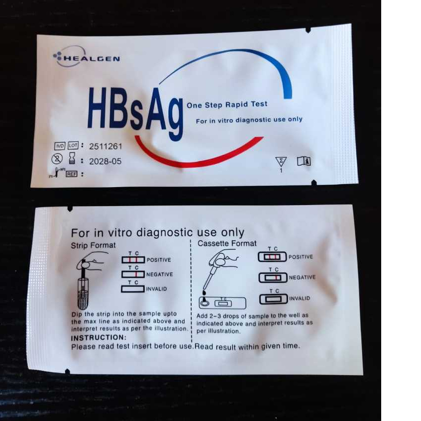 Rapid test HBsAg strip si 50 | Healgen HBsAg strip
