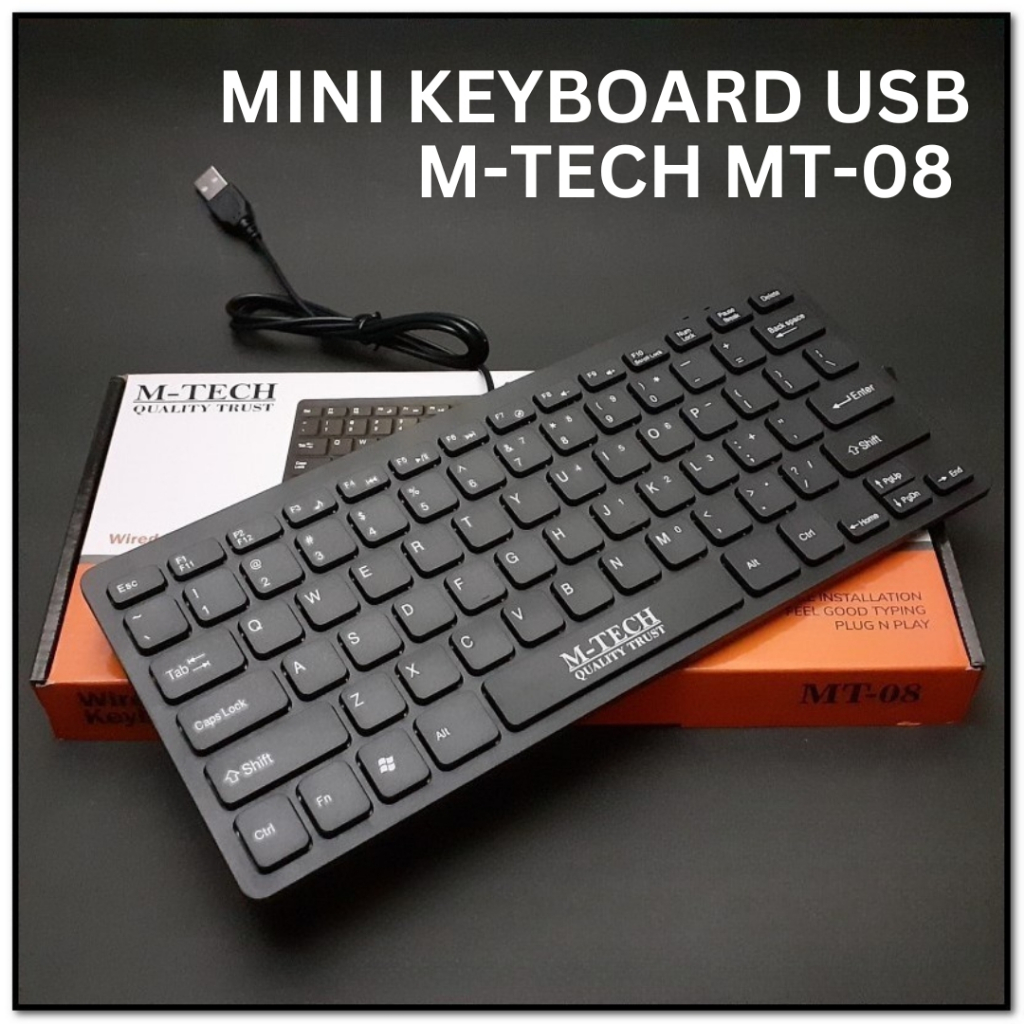 KEYBOARD MINI M-TECH MT-08 USB / KEYBOARD EKSTERNAL LAPTOP / MINI KEYBOARD USB