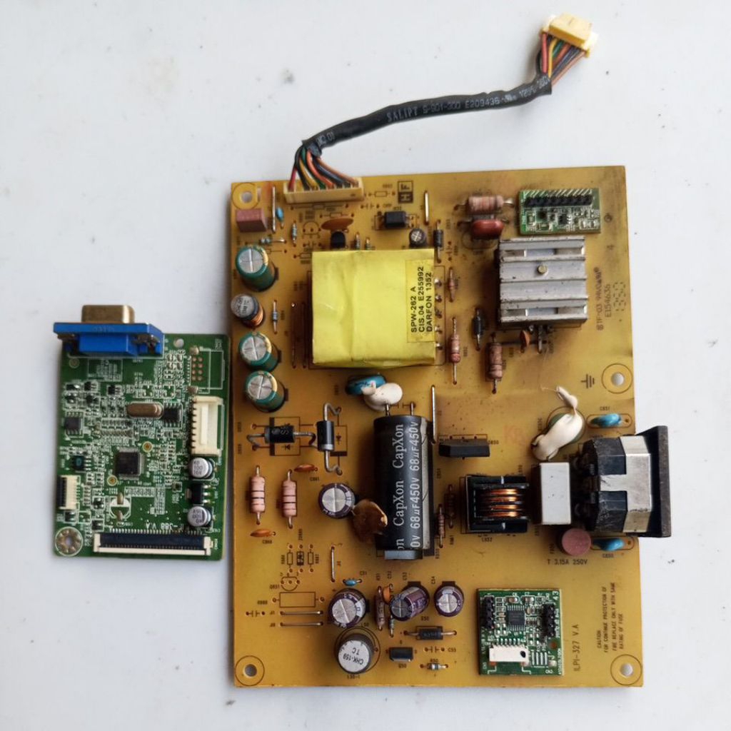 Motherboard & Power Supply Monitor Dell E1914HF