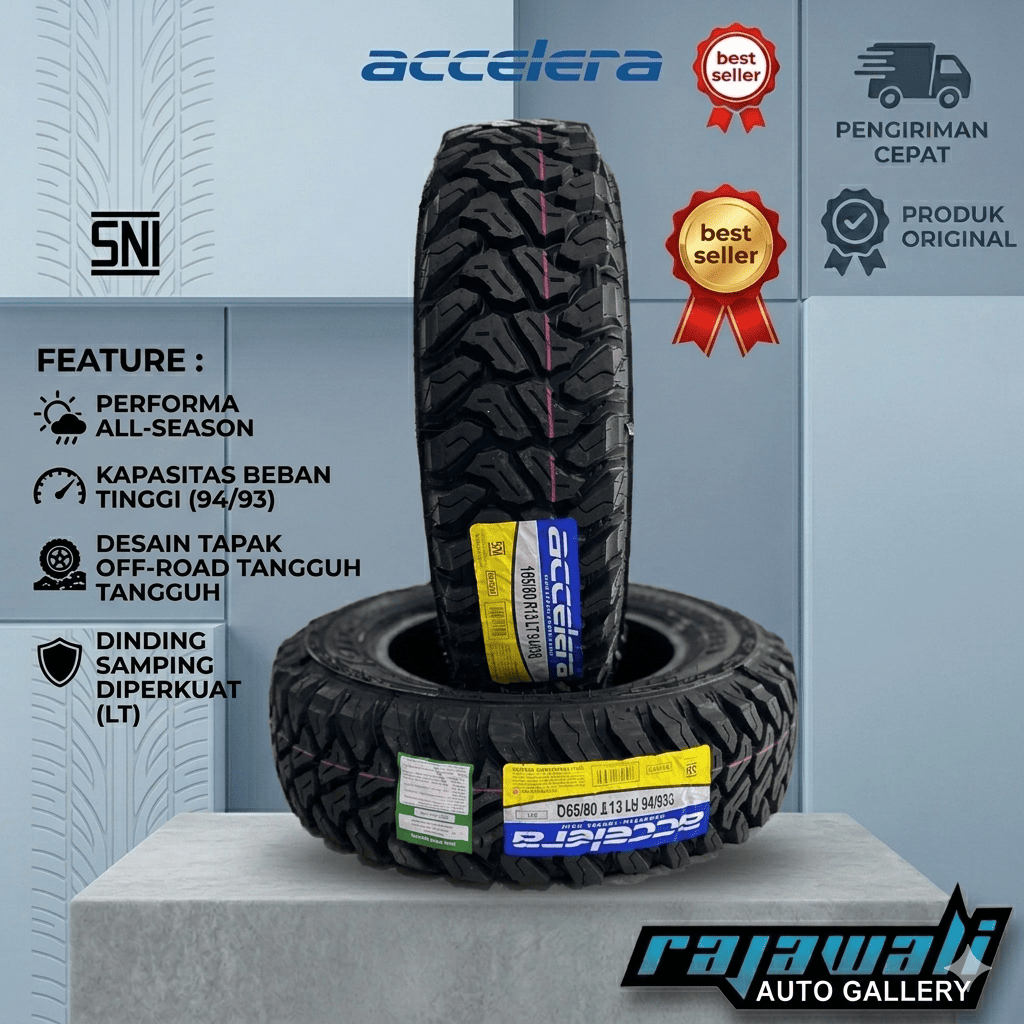 BAN MOBIL KASAR 165 80 R13 MEREK ACCELERA MT BAN MOBIL OFFROAD RING 13