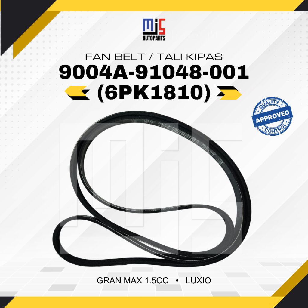 Fan Belt 6PK1810 Gran Max 1.5CC Luxio Tali Kipas 9004A-91048-001