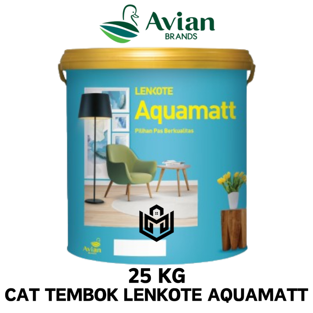 Cat Tembok Lenkote Aquamatt Kemasan 25 Kg / AVIAN BRANDS