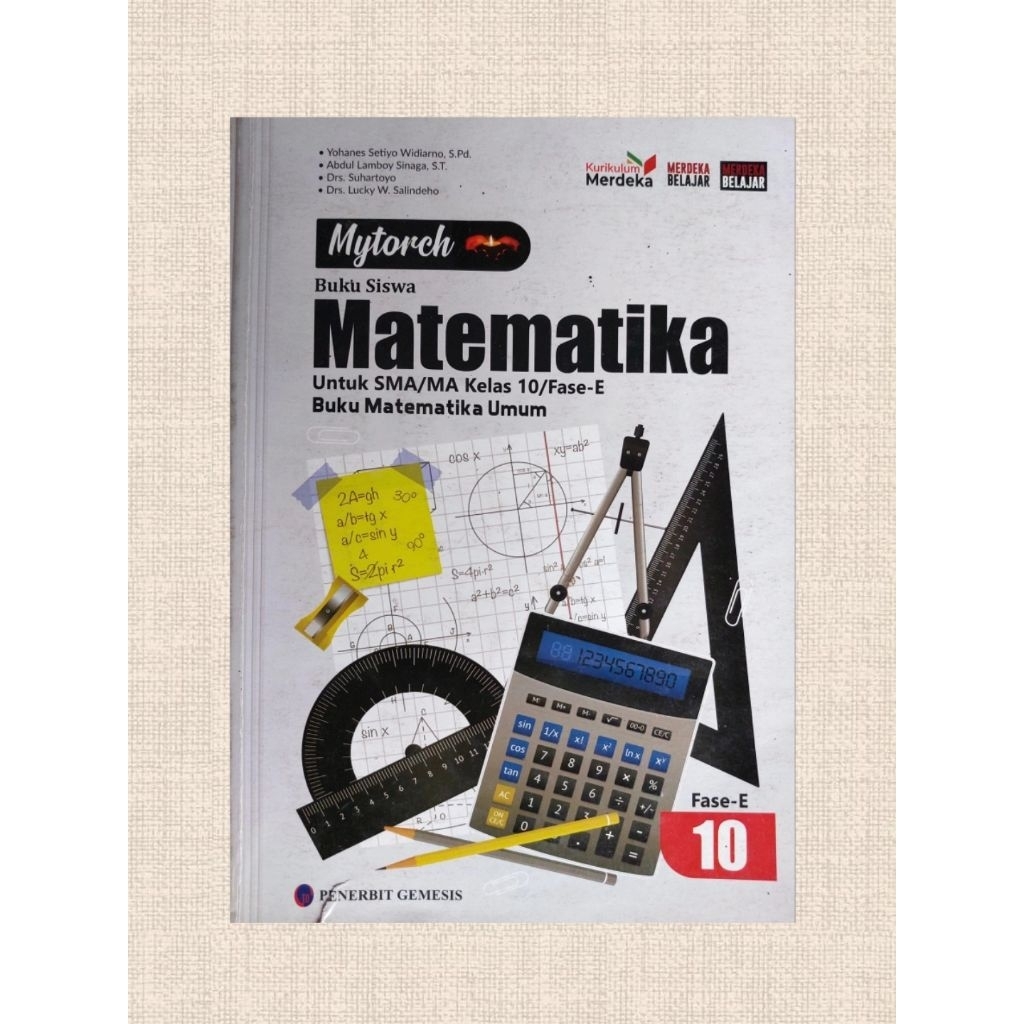 [PRELOVED ORI] Buku Matematika SMA Kelas 10 PENABUR