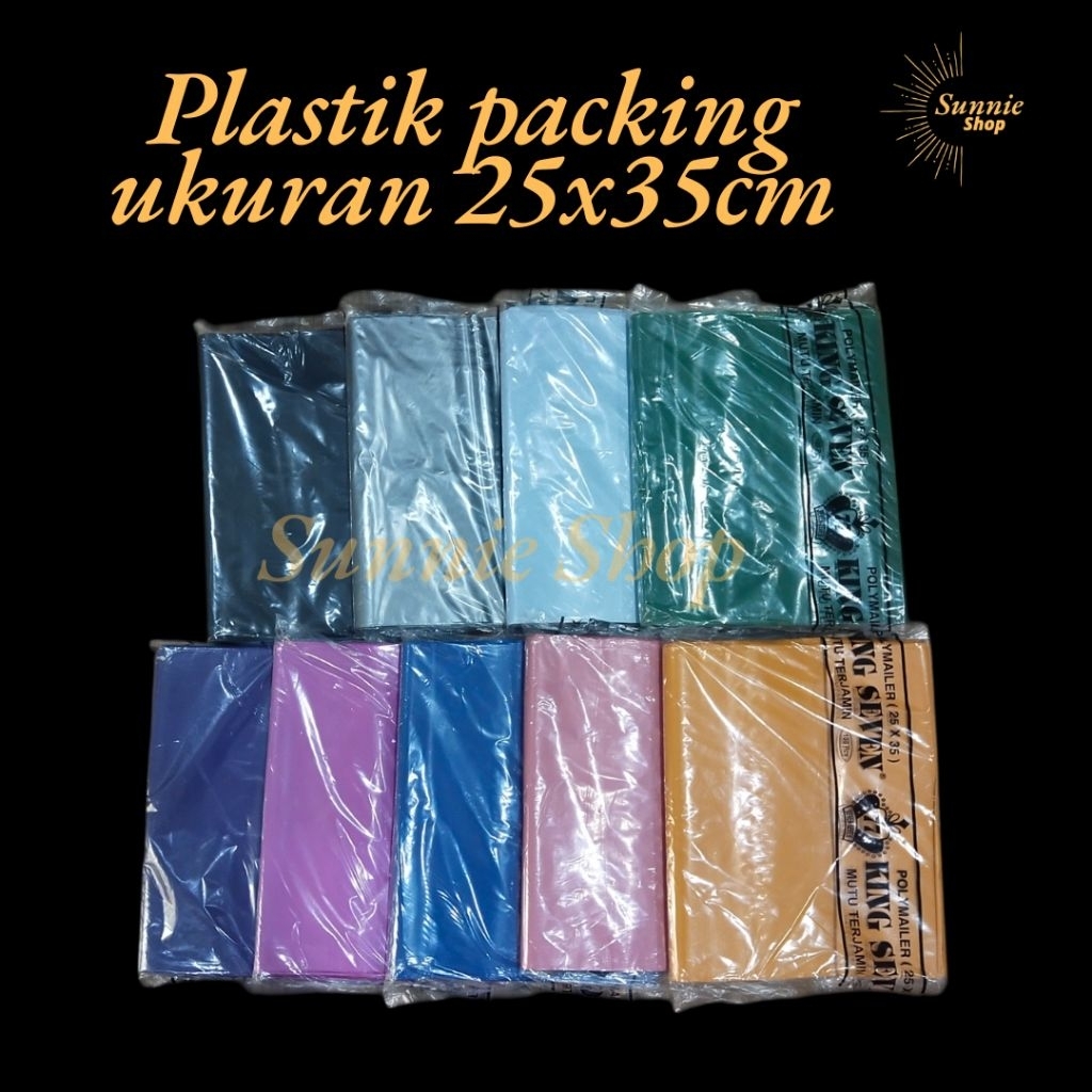 Plastik Packing ukuran 25x35cm 5 pack / amplop polymailer merk king seven