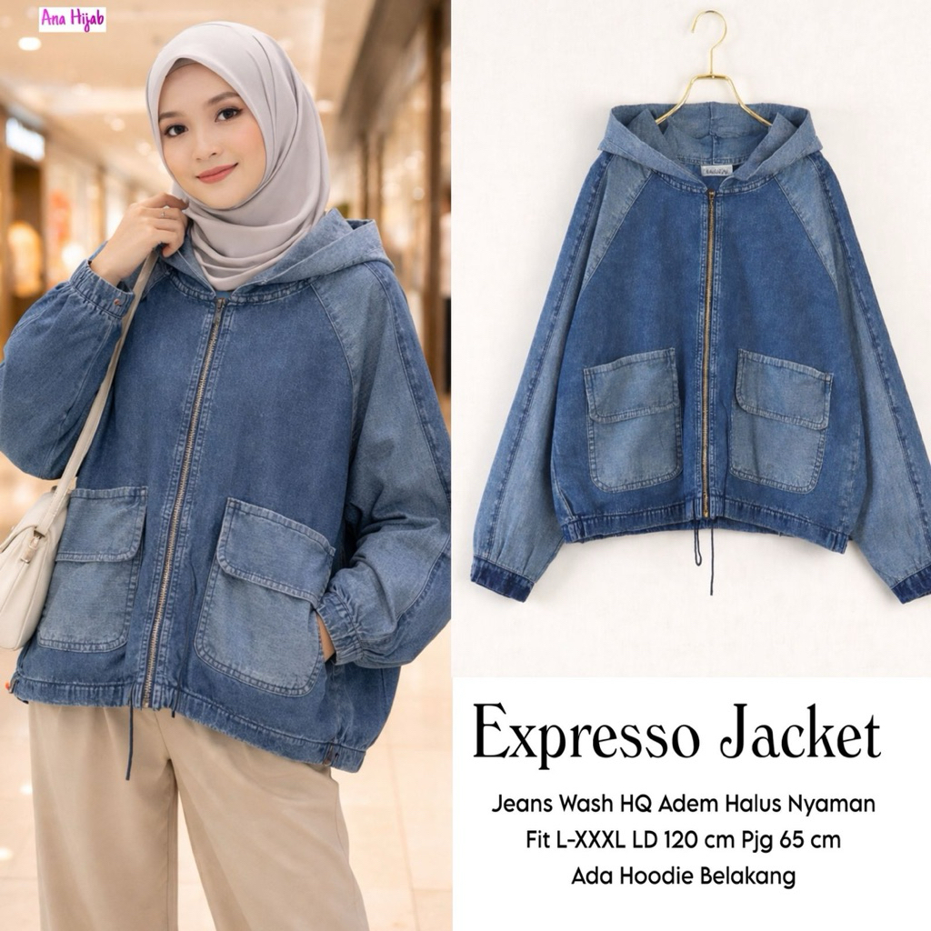 EXPRESSO ADEL UNIDA FOXY HUSPIS PUFI AFKA JACKET BY ANA HIJAB SEOUL PARKA JACKET BY ZAHARA BAHAN SWE