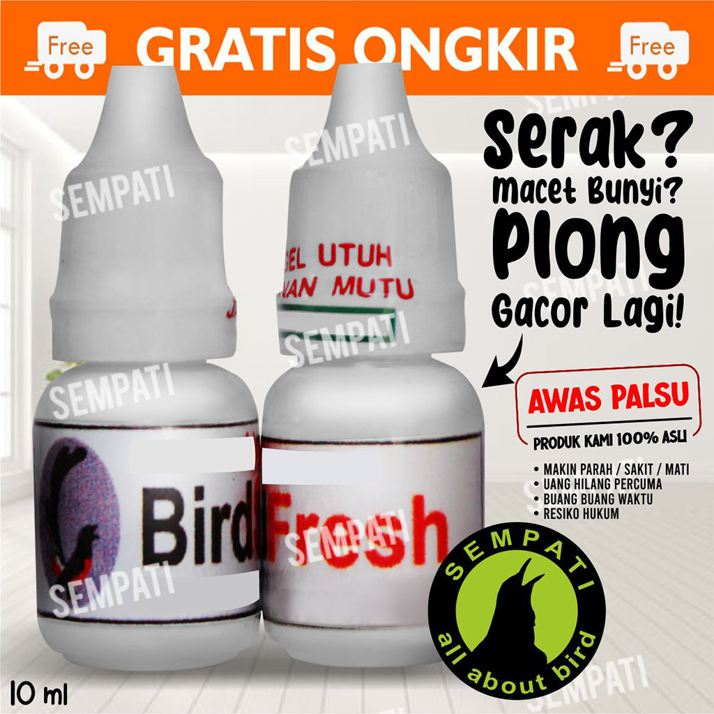 SEMPATI BIRD FRESH OM KICAU OBAT BURUNG SAKIT MACET BUNYI SERAK INFEKSI SALURAN PERNAFASAN