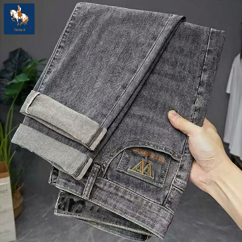 TAMP-X CELANA JEANS PRIA - Korean Style Slim Fit Denim Tapered - Celana Jeans Pria Slim Santai