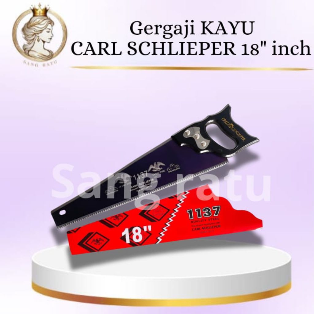 GERGAJI KAYU CAP MATA ORIGINAL CARL SCHLIEPER 18 INCH GRAJI KAYU TAJAM
