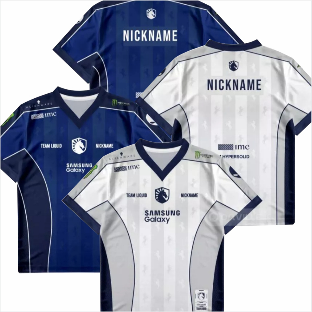 JERSEY TEAM LIQUID MPL SEASON 17 TERBARU / TEAM LIQUID MPL SEASON 15 & 17 / TEAM LIQUID/ GRATIS NAMA