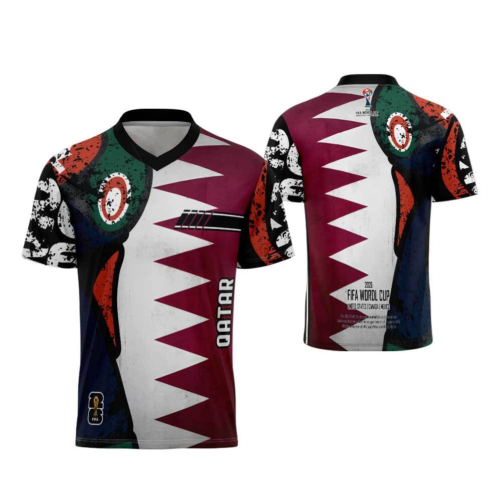 Jersey Qatar  / Baju Suporter Qatar Terbaru / Kaos Bola Qatar