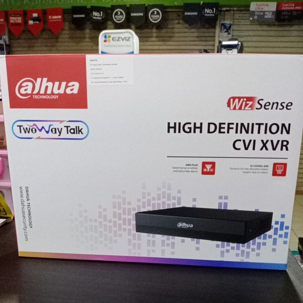 DVR DAHUA 8 CHANNEL 2 MP XVR1B08-I/T