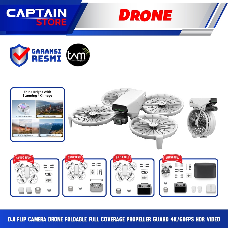 DJI Flip Camera Drone Foldable Full Coverage Propeller Guard 4K/60fps HDR Video - DRONE DJI FLIP