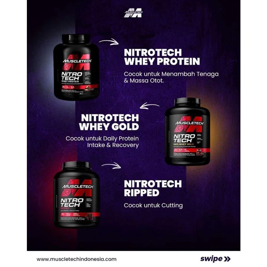 Muscletech Nitrotech WHEY GOLD 5lb Nitro Tech Whey Whey Gold Premium Protein Blend