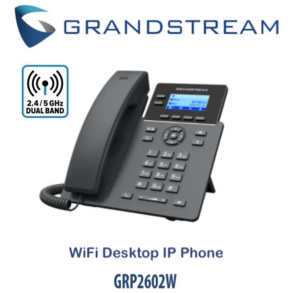 Grandstream GRP2602W - 2 Line Essential IP Phone [WiFi IP Phone]