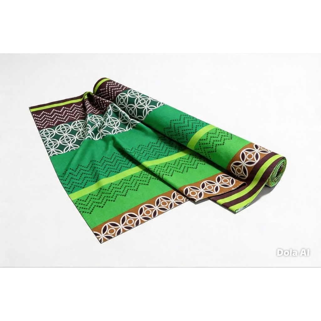 Kain Sprei Katun motif geometri L 2,4m