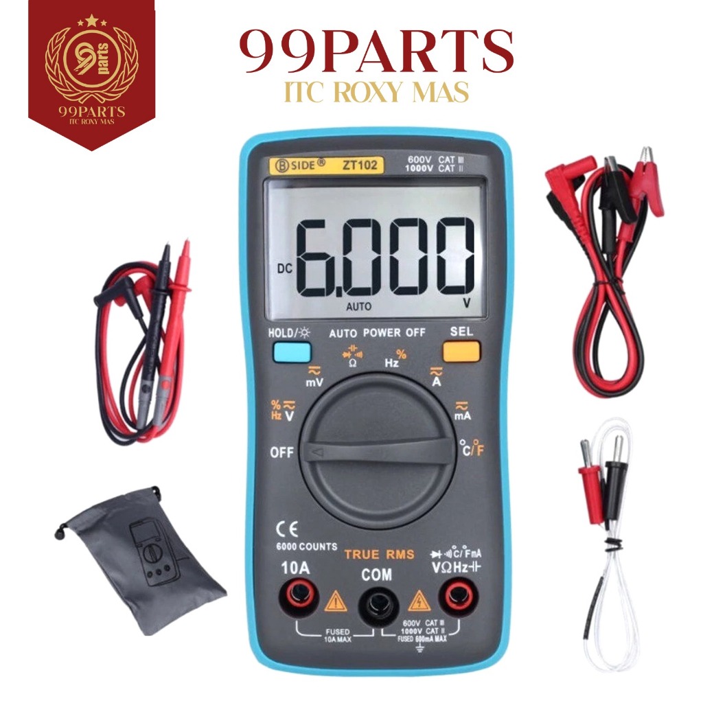 99SPS -  Multitester ZT-102 For Zoyi / Avometer Digital ZT-102 For Zoyi