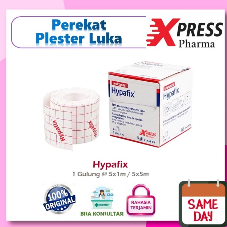 XPRESS  Hypafix Plester Hipafix Luka Perban Hypafik 5 x 5 m