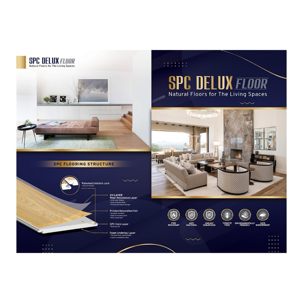 LANTAI SPC | SPC FLOORING | SPC DELUX