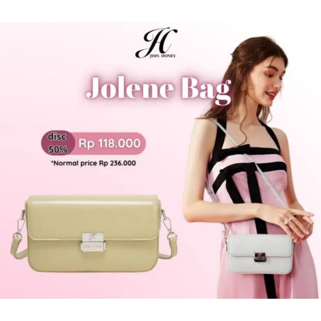 CLUTCH WANITA JIMS HONEY JOLENE BAG TAS WANITA MEWAH SIMPLE UNIK TAS PESTA CANTIK ELEGAN KADO PACAR 