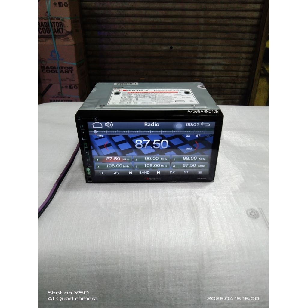 Head unit doubel Din Nakamichi 7 inch