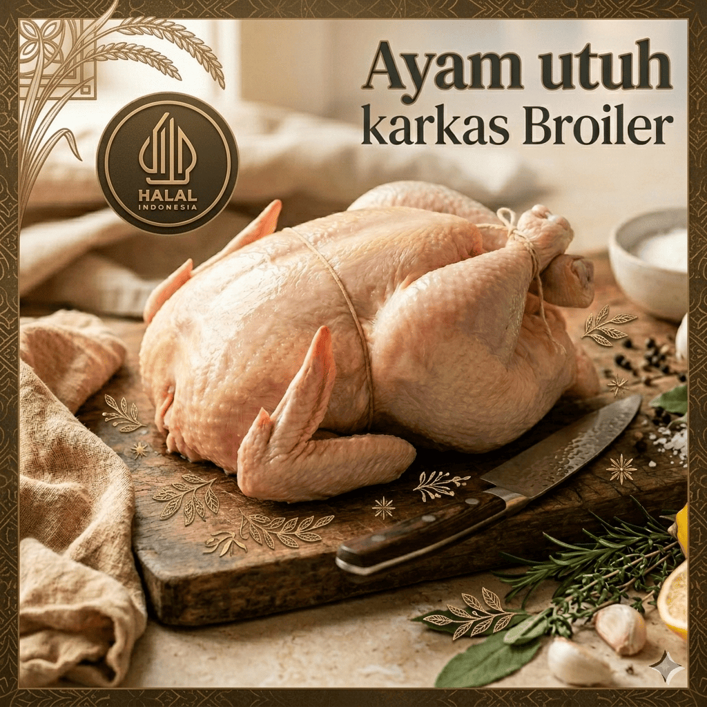 Ayam 600gr - 700gr / Ayam Karkas Broiler Frozen Beku