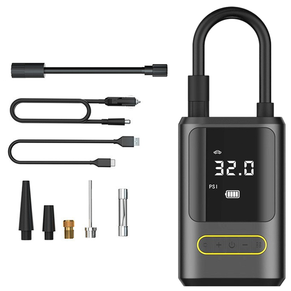 Pompa Ban Elektrik Mobil Motor Sepeda Portable Kompresor Angin Mini Cas USB Ban Digital Otomatis