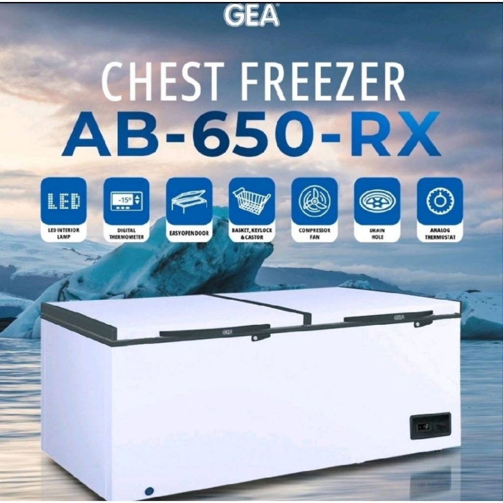 BOX FREEZER GEA AB-650 CHEST FREEZER GEA 600LITER